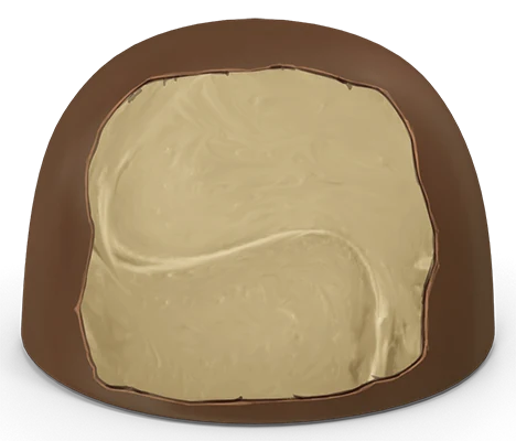 Bombom de Chocolate ao Leite
com Recheio de Leite em Pó