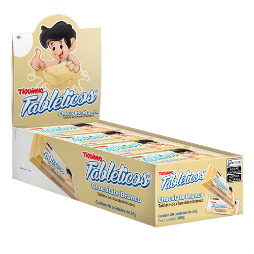 Chocolate Tableticos Chocolate Branco 20x22g Tiquinho
