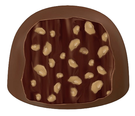 Bombom de Chocolate ao Leite
com Flocos de Arroz