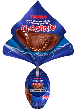 Ovo de Páscoa Chocolate ao Leite com Crocante