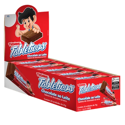 Chocolate Tableticos ao Leite 20x22g Tiquinho